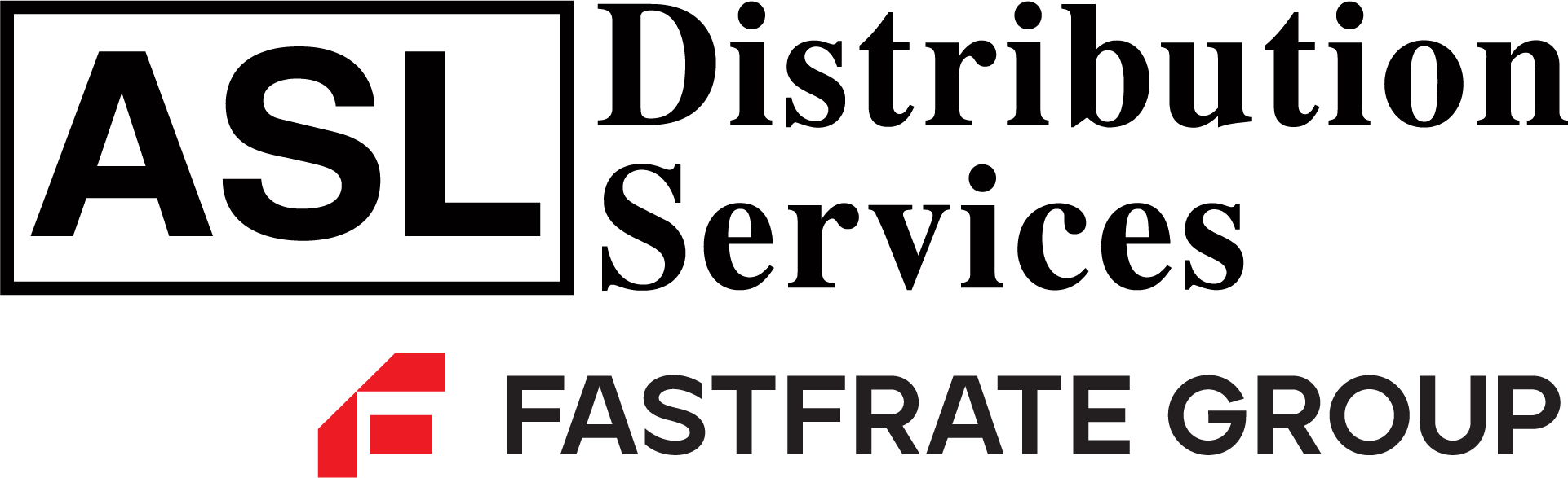 FastFrate Group logo with red and black text design