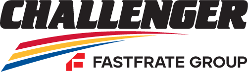 Challenger Fastfrate Group logo with red, yellow, and blue stripes