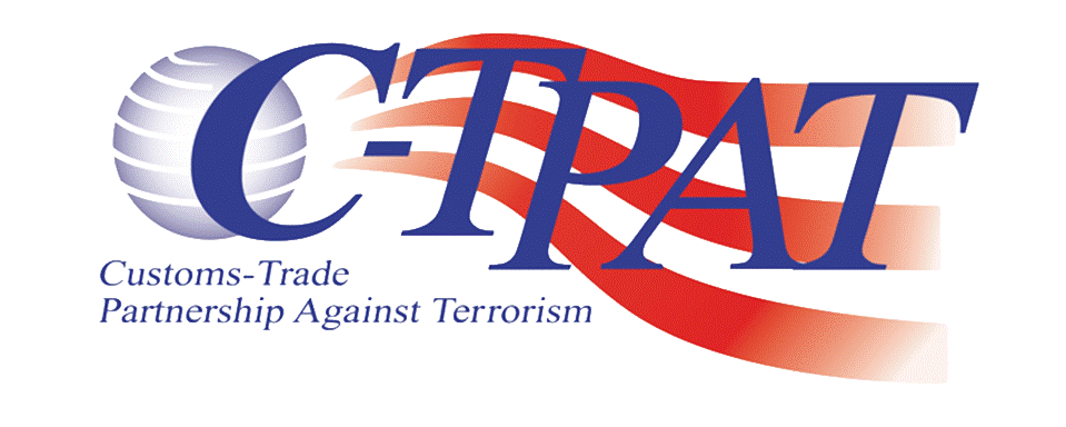 C-TPAT logo with blue text and red wave design
