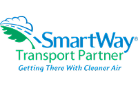 SmartWay Transport Partner logo with green leaf and blue text